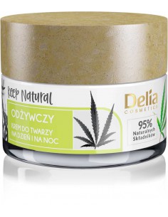 Odżywczy, naturalny krem na dzień i na noc z ekstraktem z jagód goji i olejem konopnym KEEP NATURAL 50ml 2