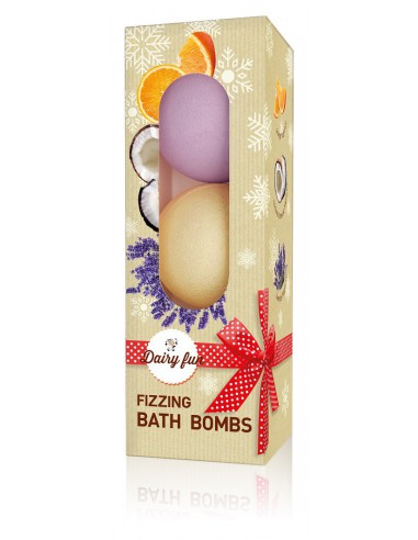 Fizzing Xmas bath bombs – orange,...