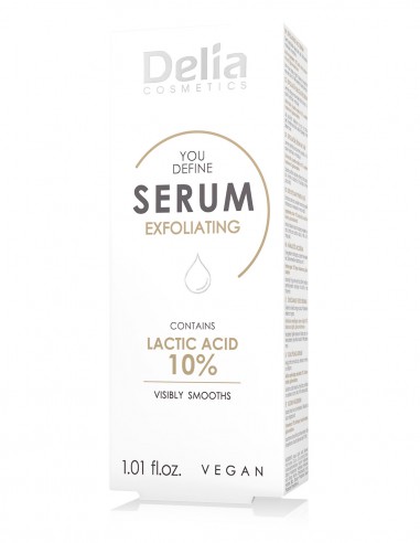 You Define exfoliating serum with 10%...